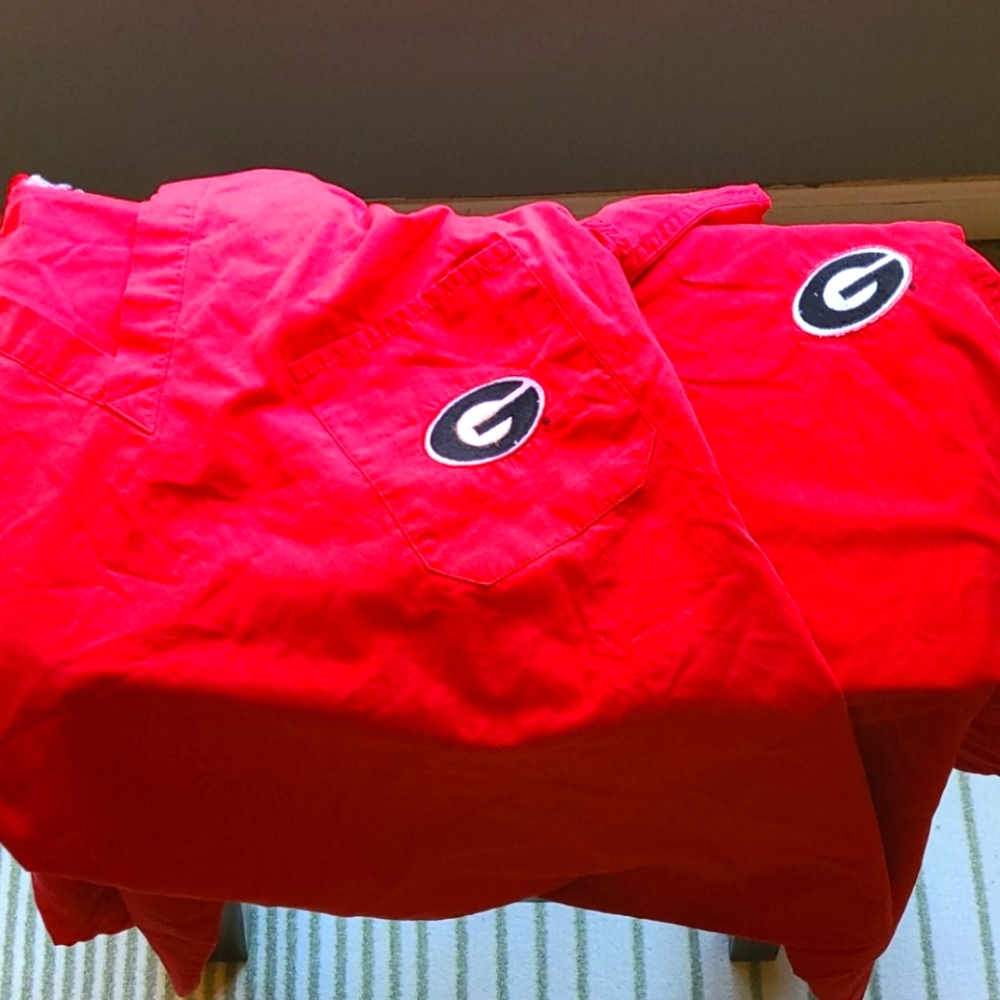 Georgia bull dog scrub set